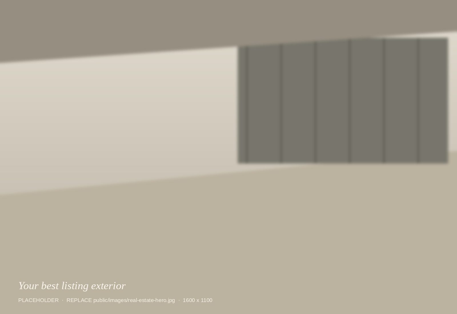 A modern home exterior