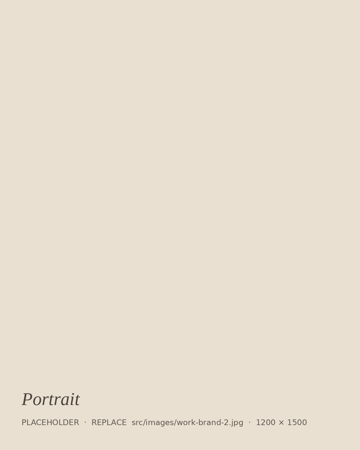 Personal brand portrait