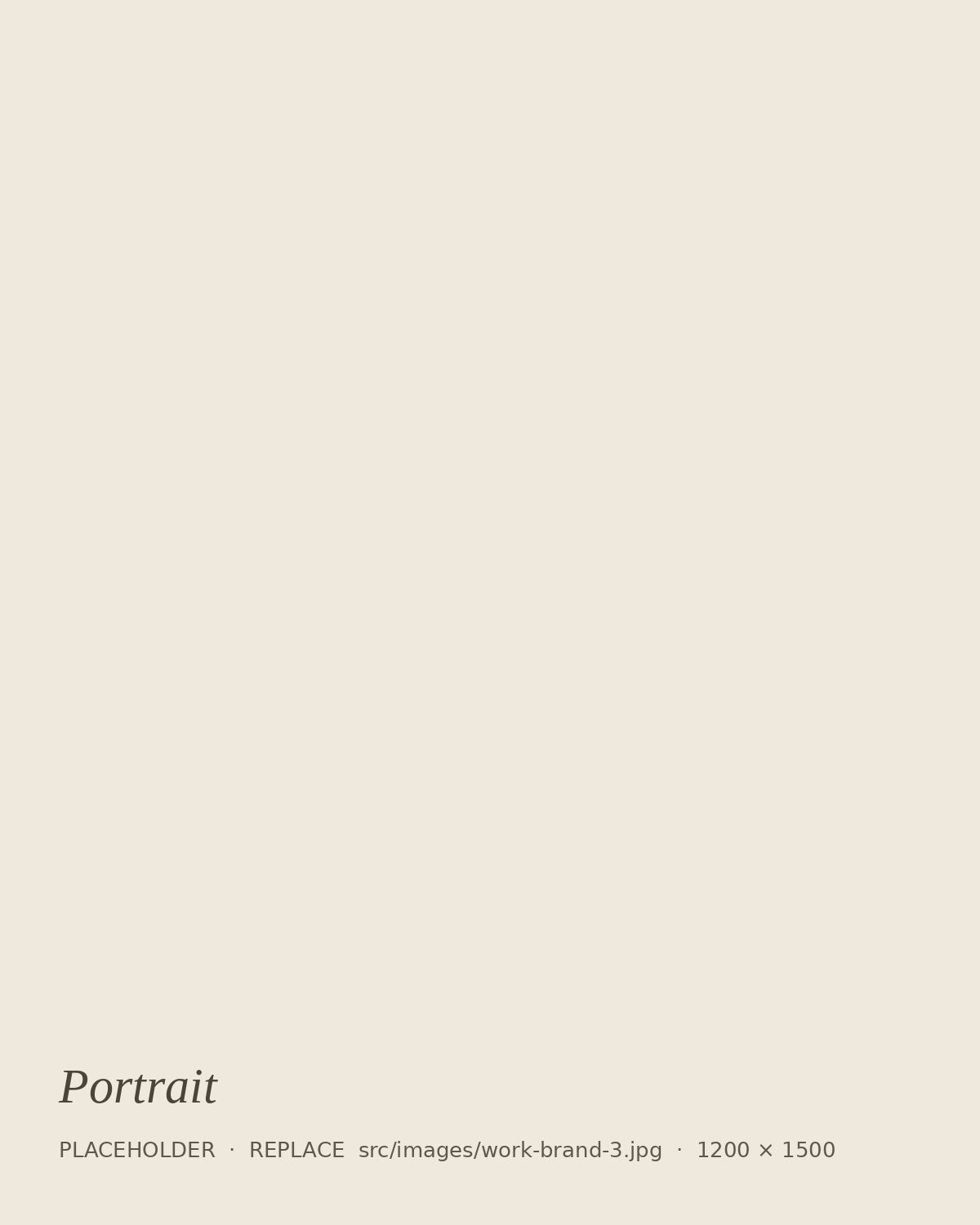 Personal brand portrait